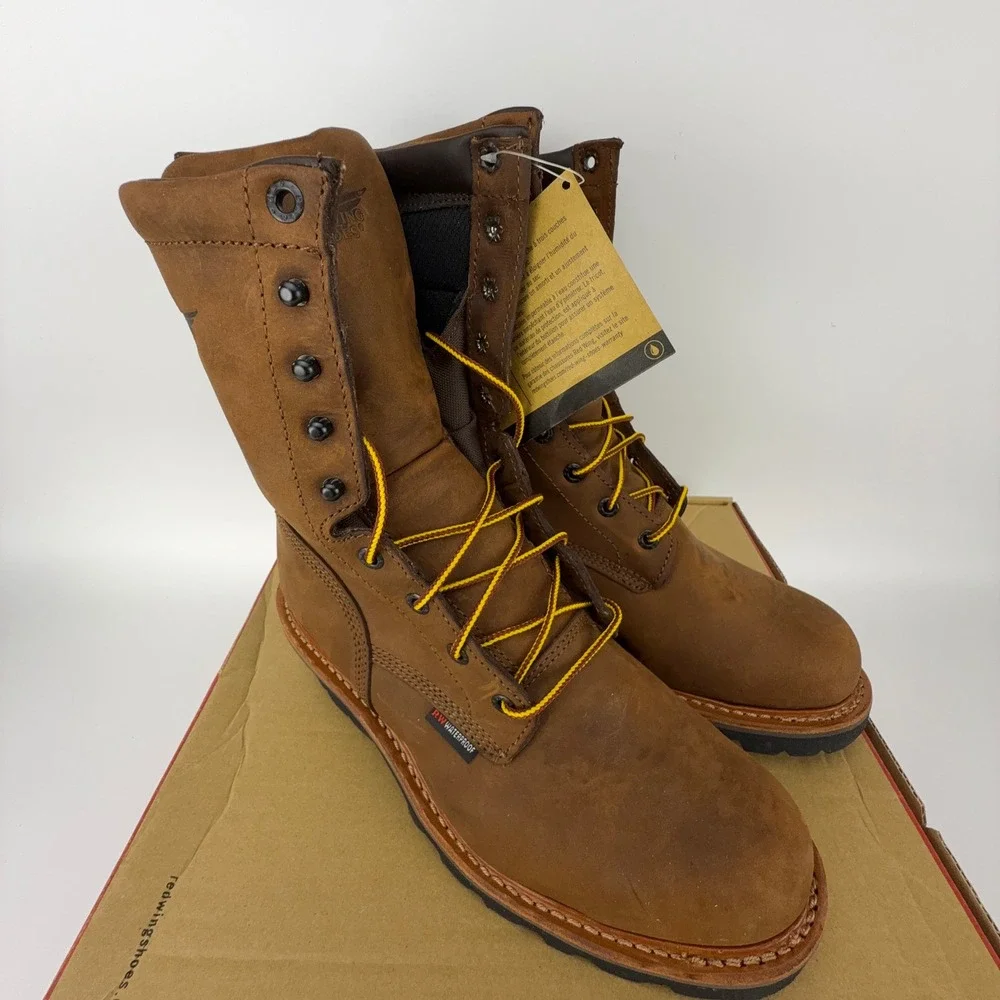 Red Wing 4420 LoggerMax Boots Mens 14D Steel Toe Waterproof Vibram NIB